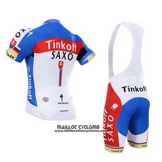 2015 Maillot Ciclismo Tinkoff Saxo Bank Champion Slovaquie Manches Courtes et Cuissard